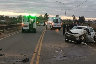 Cuatro personas resultaron con heridas producto de un choque frontal en uno de los accesos a Concordia