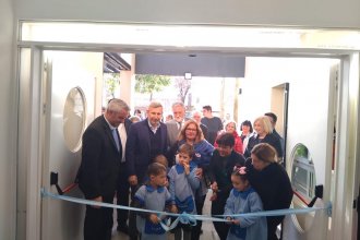 En vísperas de un nuevo paro, Frigerio inauguró las instalaciones de un jardín: “No abrir las escuelas es muy grave”