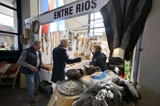 Frigerio estuvo en la exposición de La Rural, donde participan más de 40 empresas entrerrianas