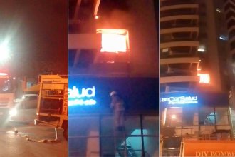 Incendio afectó a edificio de departamentos en pleno centro de Concordia