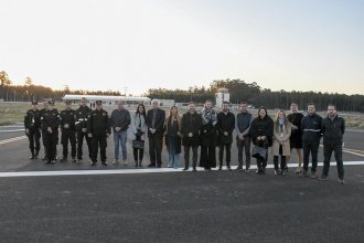 Azcué y el embajador García Moritán recorrieron las obras en el aeropuerto de Concordia