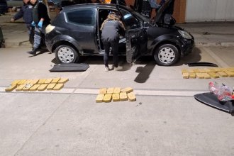 Detuvieron a un hombre uruguayo que quiso pasar la frontera con más de 60 kilos de cocaína