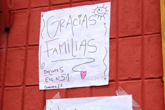 Docentes agradecieron a familias que apoyan su reclamo y aseguraron que “emociona hasta las lágrimas”