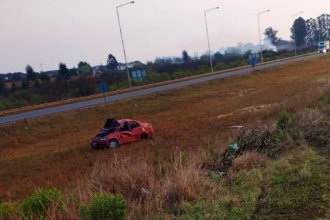 Despiste y vuelco en la autovía de la RN14: falleció un hombre de 47 años