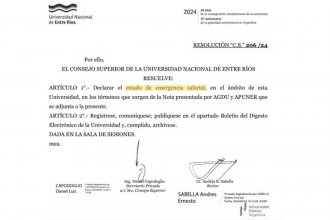 La UNER declaró el “estado de emergencia salarial”. Gremios reclaman una “urgente recomposición”