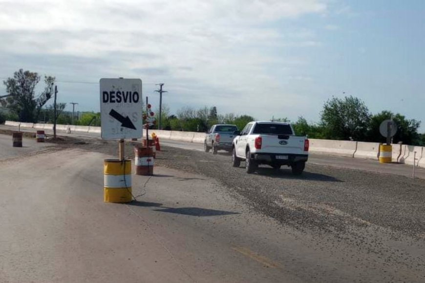 Así está señalizado este martes el desvío.