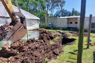 CAFESG puso la plata y el CGE la mano de obra para hacer reparaciones en escuela de Estancia Grande