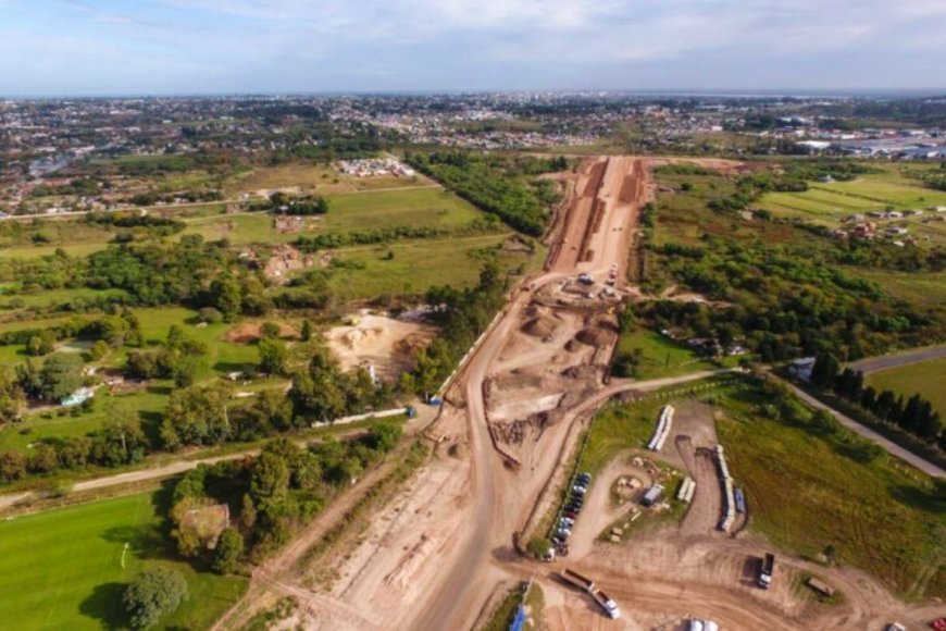 Así está la obra en avenida de Circunvalación.