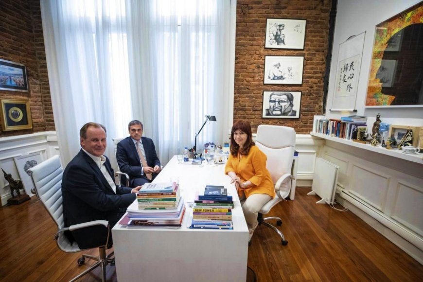 CFK recibió a Bordet y Michel.