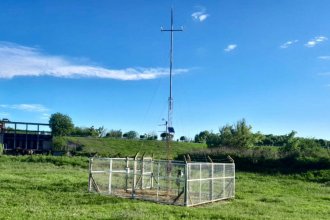 Instalaron estación meteorológica en la costa del Uruguay para monitorear el clima en tiempo real