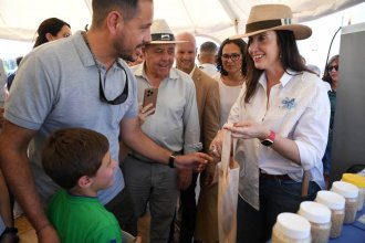 La vicepresidenta Victoria Villarruel visitó a  San Salvador para participar de la Fiesta Nacional del Arroz