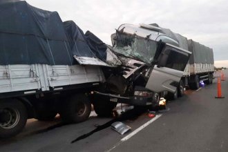 Tremendo impacto entre camiones generó un amplio operativo y demoras para transitar