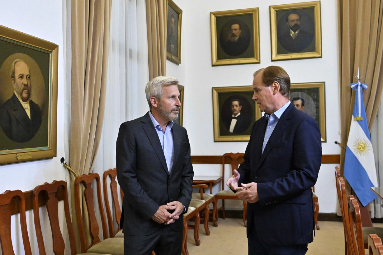 Frigerio y Bordet, juntos (foto de archivo).