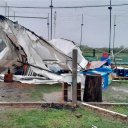 Fuerte tormenta ocasionó voladuras de techos y caídas de antenas en una localidad entrerriana