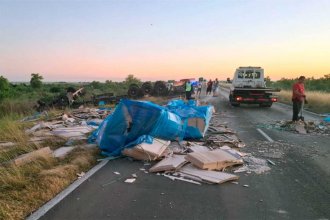 Choque en cadena en el enlace Victoria – Rosario. Un herido grave y 4 vehículos involucrados