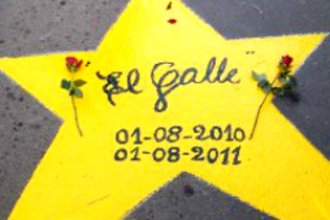 Van a repintar la estrella amarilla por el “Galleguito”. Falleció en la ruta 26, en agosto de 2010