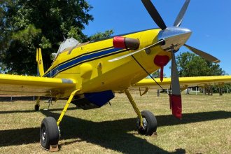 Llegó avión hidrante de Nación para atacar incendios forestales con medios aéreos