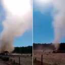 Un “mini tornado” sorprendió a los habitantes de una zona rural del norte entrerriano