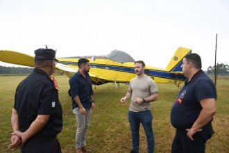 Azcué habló sobre el protocolo para trabajar con el avión hidrante