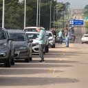 Demoras con filas de hasta un kilómetro en el puente “San Martín” y aún mayores en el “Artigas”