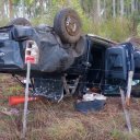 Tragedia en la ruta 14: volcó la camioneta y su acompañante perdió la vida