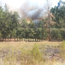 Vecinos de Estancia Grande tratan de evitar que el fuego llegue a sus casas e hicieron un desesperado pedido de ayuda