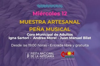 Cambios en la programación de este miércoles en la Fiesta de la Artesanía