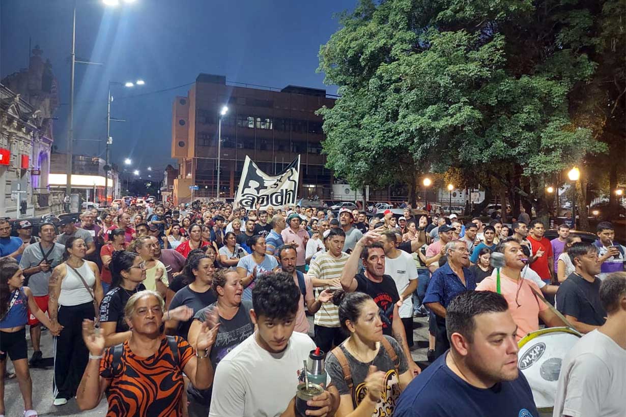 La última protesta en el centro