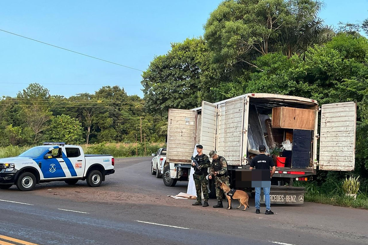 El operativo de PNA, en Eldorado.