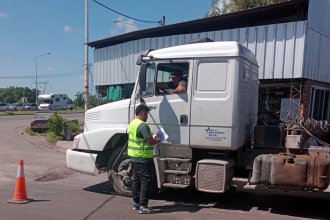 Labran actas de infracción al controlar transporte de minerales en acceso a Entre Ríos