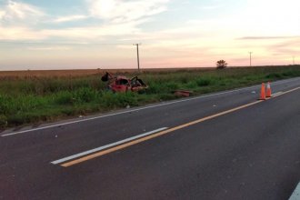 Auto fue chocado por un camión en la Ruta 18: 3 niñas sufrieron heridas graves