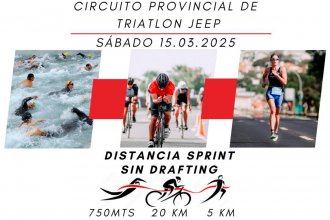 El Circuito Provincial de Triatlón se define en Santa Ana. Por primera vez, entregarán la distinción “Horacio Angio”