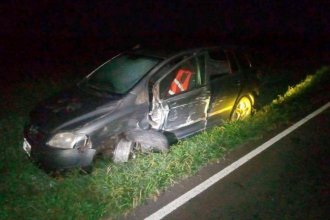 Hospitalizaron a un hombre luego de un fuerte choque en ruta entrerriana