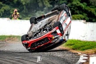 El entrerriano Bastidas protagonizó un impactante choque en el Turismo Nacional