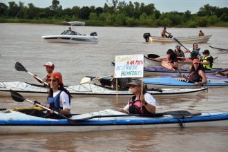 Vibrante final tuvo la campaña <i>“Remar contracorriente, por el agua y por la vida”</i>