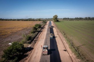 Progresan los trabajos de pavimentación de la ruta 23 entre Colón y Uruguay