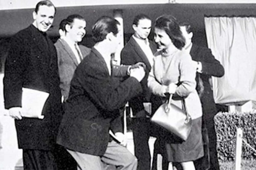 Bergoglio y María Esther de Miguel