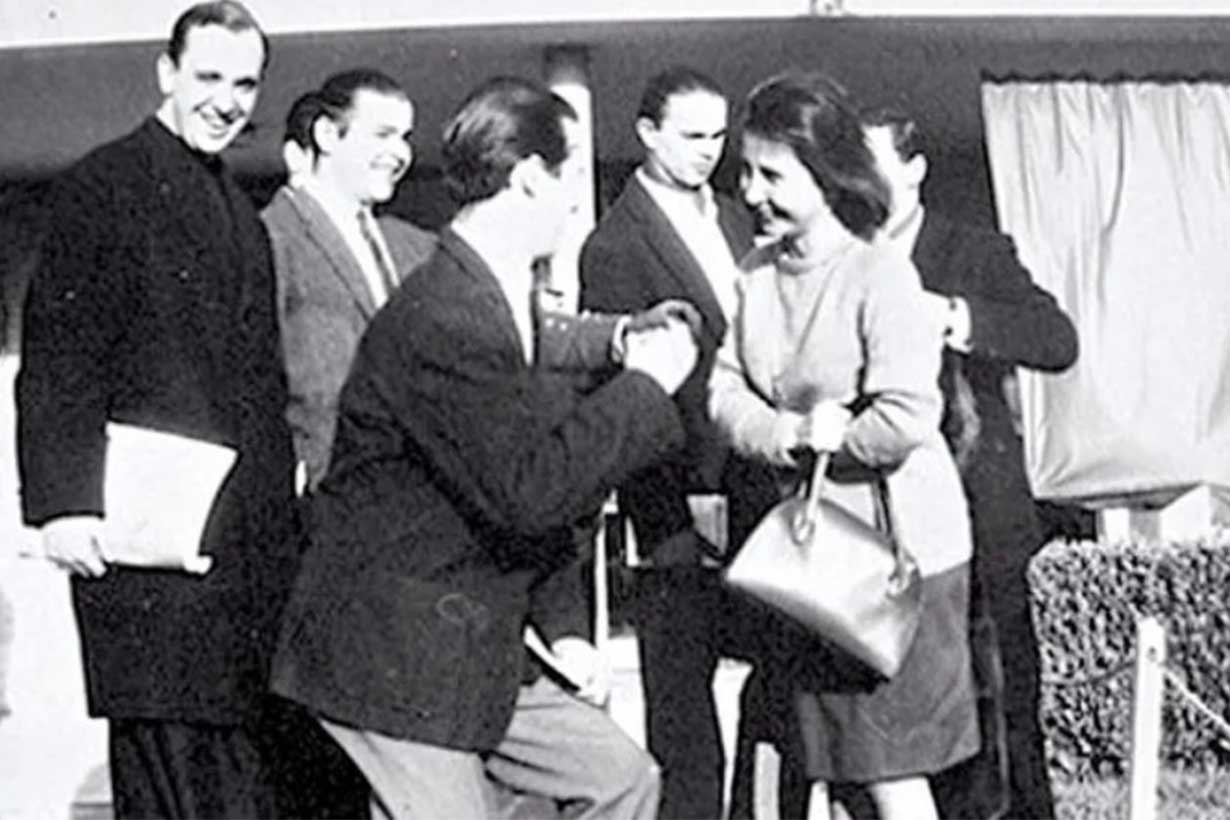 Bergoglio y María Esther de Miguel