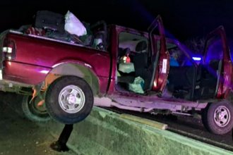 Despistó en la RN14. El conductor adujo haber quedado encerrado por una camioneta