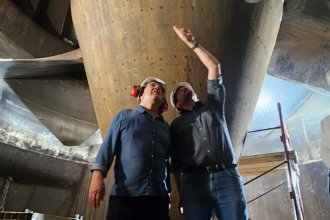 Turbina de Salto Grande, intervenida: realizan tareas de mantenimiento mayor tras 40 mil horas en marcha