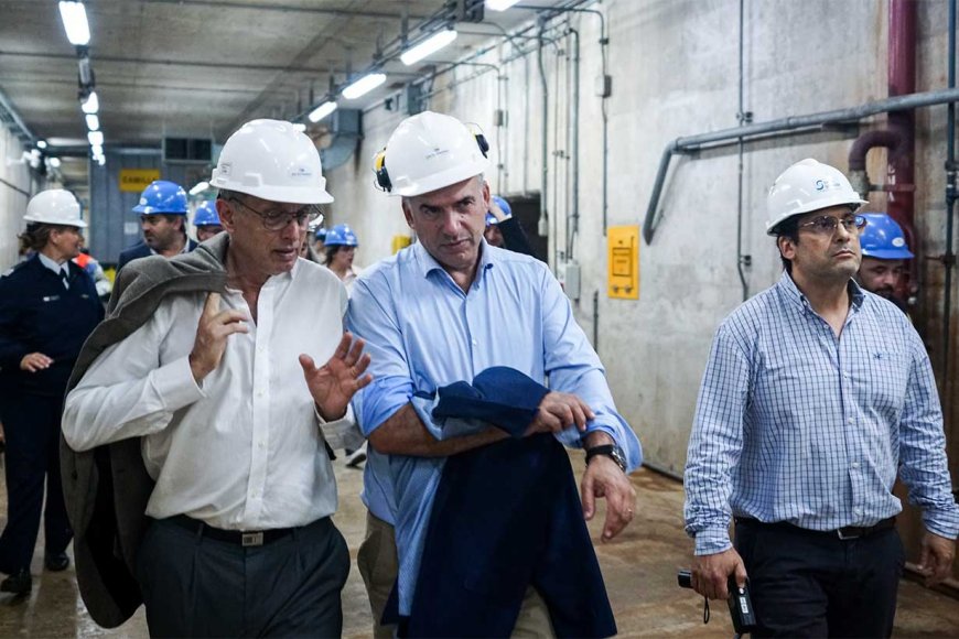 El presidente Orsi estuvo en la represa