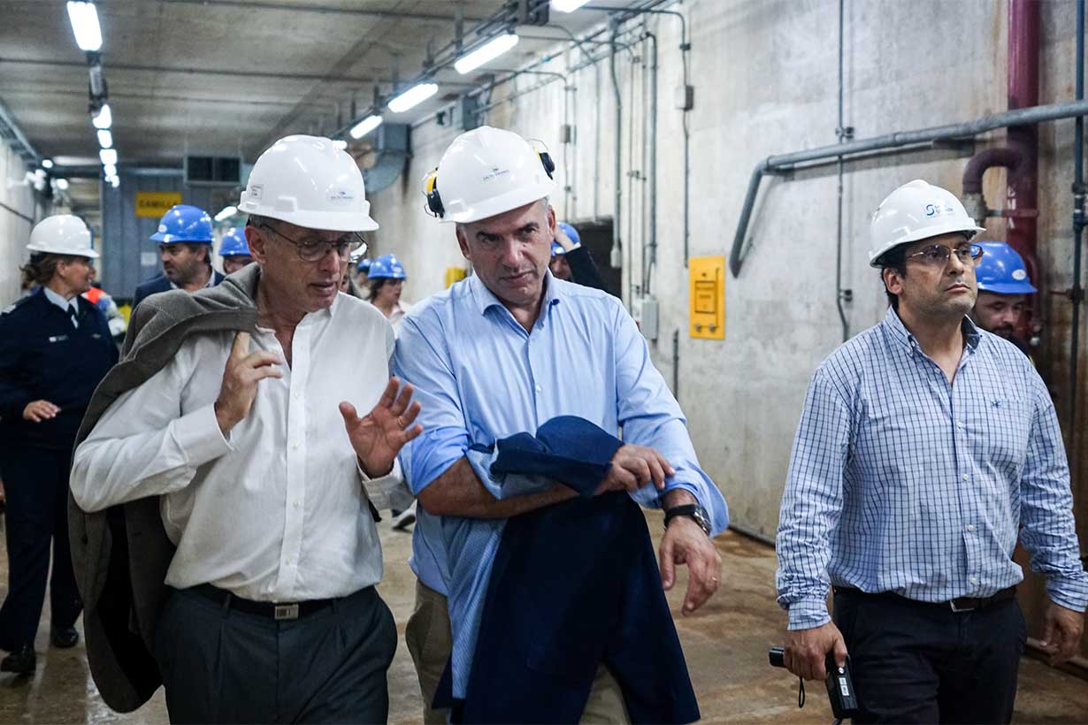 El presidente Orsi estuvo en la represa