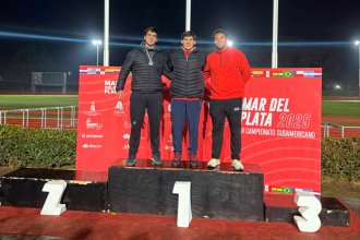 Lucas Miño, campeón nacional: lanzó 11 metros más lejos que su inmediato perseguidor