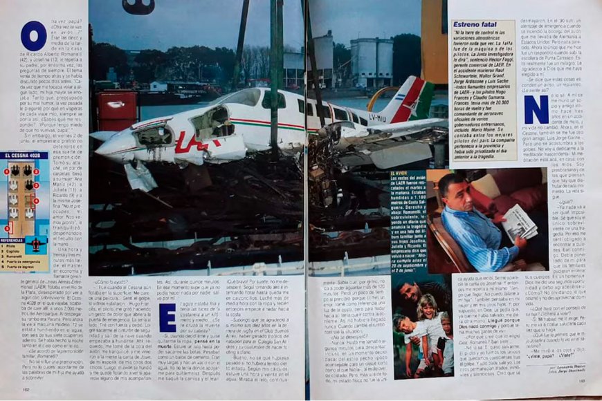 La tragedia de LAER, contada en revista Gente.