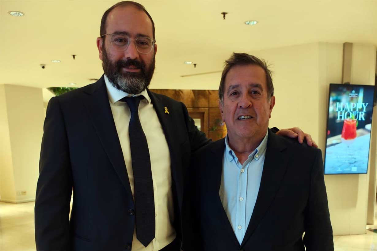Chagas con el embajador Wahnish