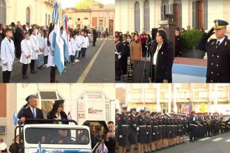 La vicegobernadora Aluani encabezó el acto por el Día de la Bandera en Paraná