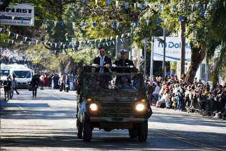 Concordia celebró el 9 de julio con un desfile cívico militar. “La libertad es poder elegir vivir en una ciudad ordenada, segura”, definió Azcué