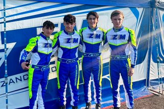 Máximo Frigerio: el hijo del gobernador tuvo su debut en el karting europeo