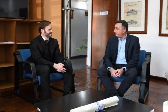 Con el objetivo de concretar una "agenda binacional estratégica", Azcué se reunió con el intendente de Salto