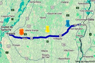 Nación planea poner peajes sobre la Ruta Nacional 18 en Viale, Villaguay y San Salvador